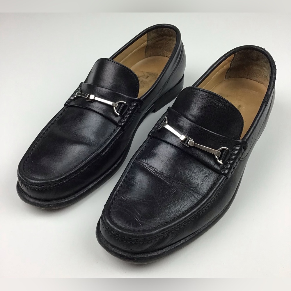 Bruno Magli Horsebit loafers men’s 9 M black